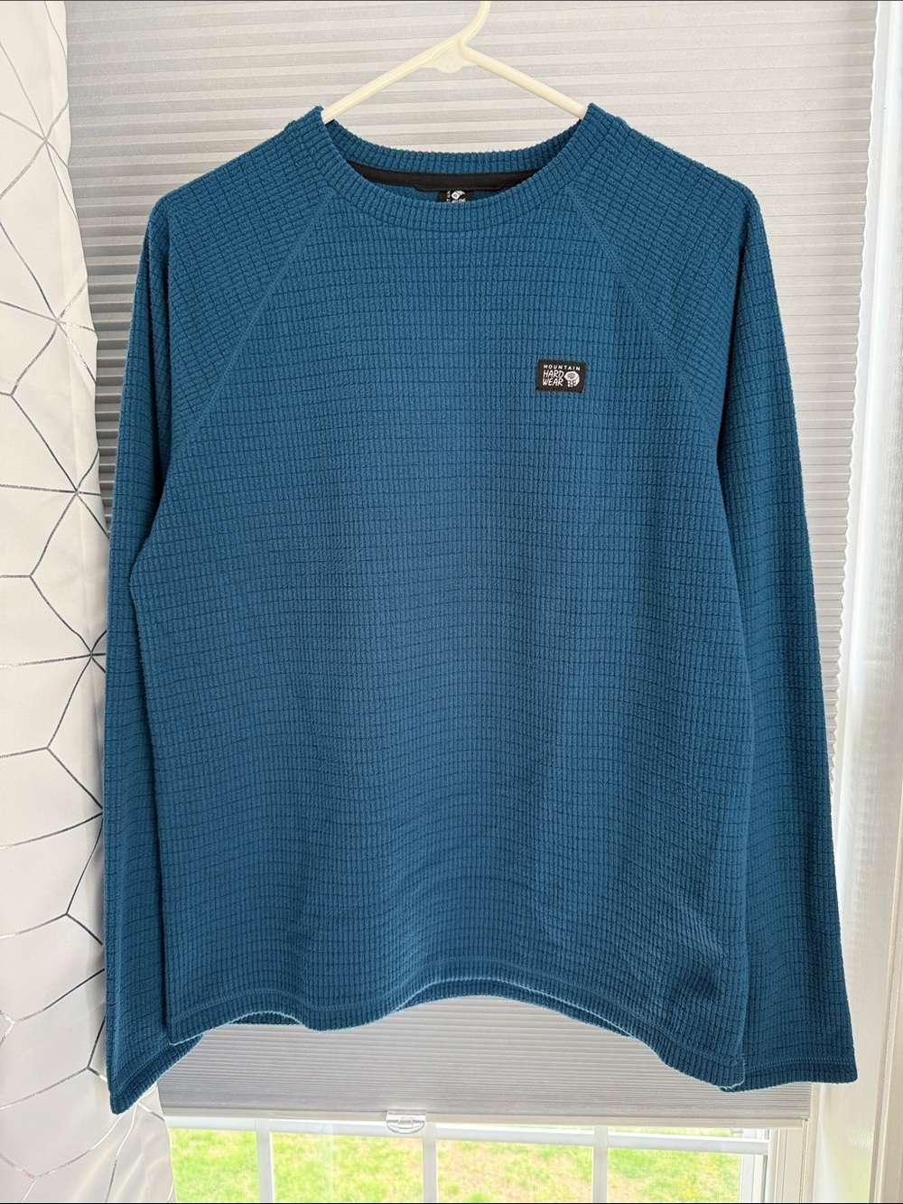 Mountain Hardwear Teal Waffle Thermal Crewneck sweatshirt